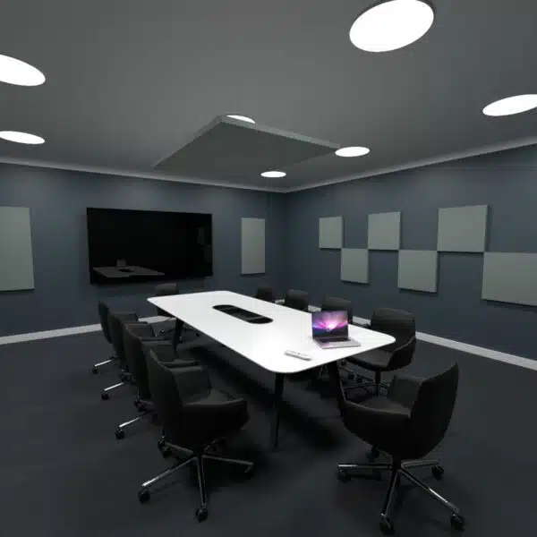 72" x 48" Acoustic Ceiling Clouds in a Conference Room