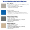Acoustics America Fabric Options