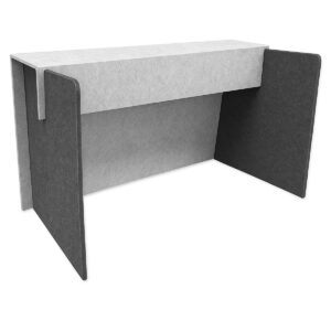 Essential Acoustic Desktop Workstation (Charcoal Grey / Light Marble Grey)