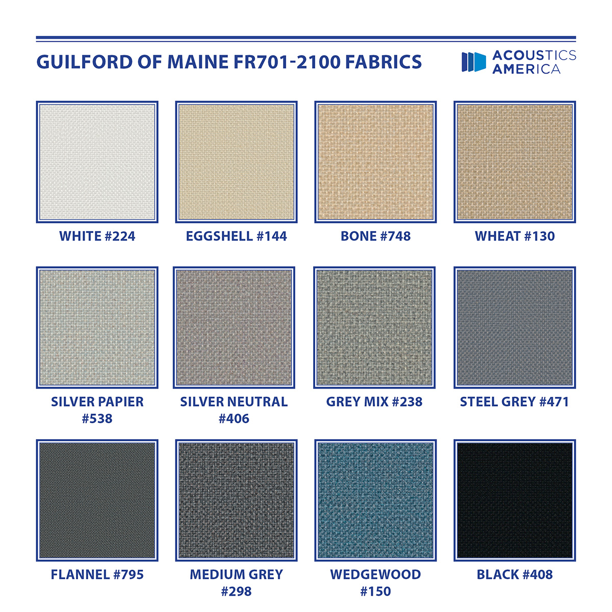 Guilford FR701-2100 Fabric Selection