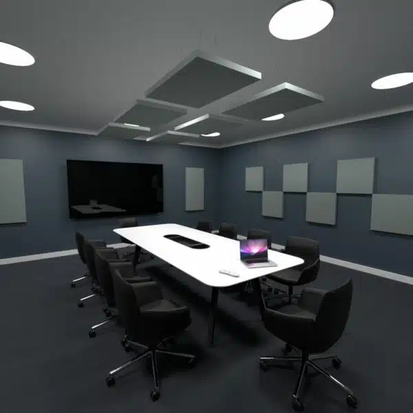 36" x 24" Acoustic Ceiling Clouds in a Conference Room