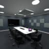 48" x 36" Acoustic Ceiling Clouds in a Conference Room