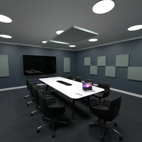 48" x 36" Acoustic Ceiling Clouds in a Conference Room