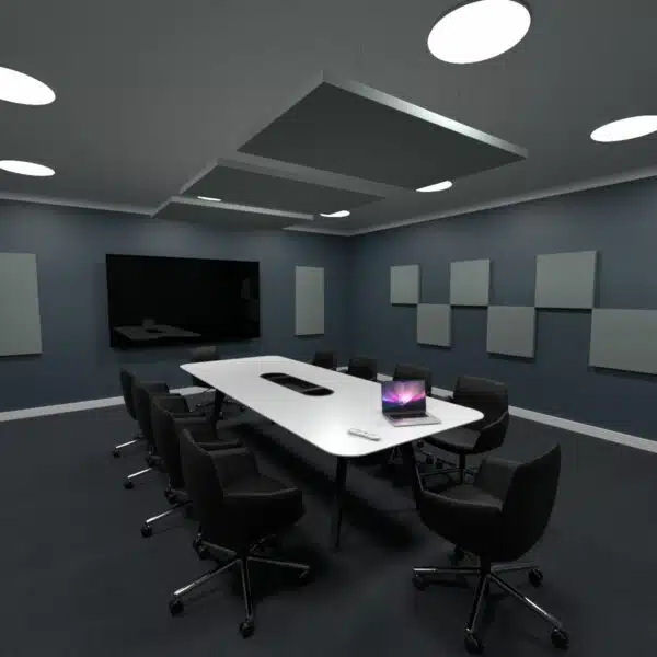 60" x 36" Acoustic Ceiling Clouds in a Conference Room