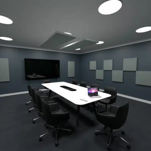 72" x 24" Acoustic Ceiling Clouds in a Conference Room