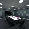 72" x 36" Acoustic Ceiling Clouds in a Conference Room