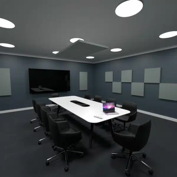 72" x 36" Acoustic Ceiling Clouds in a Conference Room