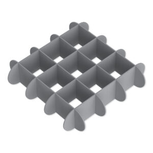 Polyester Waffle Baffle (Radiused, Light Marble Grey)