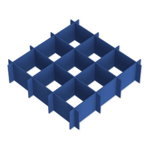 Polyester Waffle Baffle (Squared, Royal Blue)