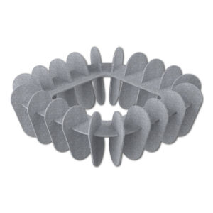 Silent Bloom Ceiling Cloud (Light Marble Grey)