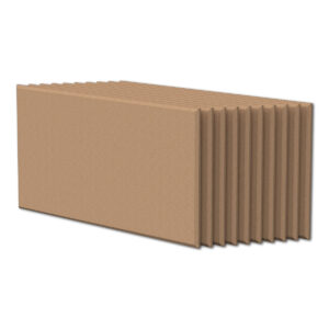 Essential Shapes Polyester Acoustic Panels (10 Pack) (Rectangle, Caramel)