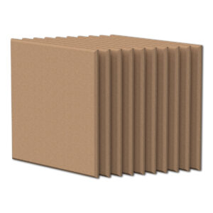 Essential Shapes Polyester Acoustic Panels (10 Pack) (Square, Caramel)