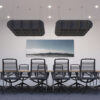 Polyester Waffle Baffle (Radiused, Black)