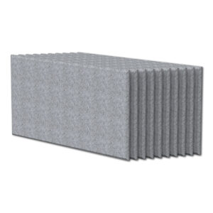 Essential Shapes Polyester Acoustic Panels (Rectangle, Light Marble Grey)