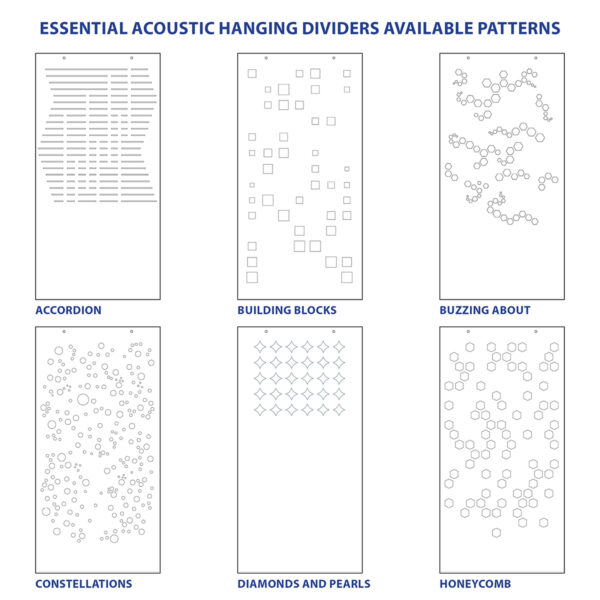 Essential Acoustic Hanging Dividers (Patterns)