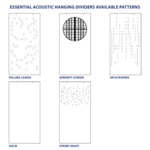 Essential Acoustic Hanging Dividers (Patterns)