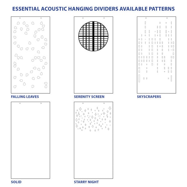 Essential Acoustic Hanging Dividers (Patterns)