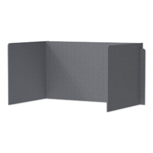 Essential Acoustic Desktop Divider (46x28x23, Charcoal Grey)