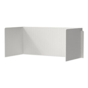 Essential Acoustic Desktop Divider (58x28x23, Light Marble Grey)