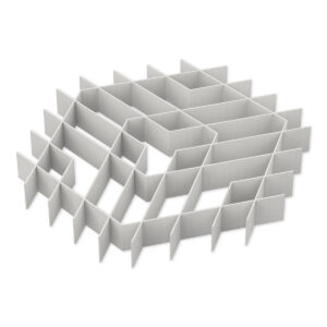 Apex Grid 88" Ceiling Cloud (Light Marble Grey)