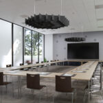 Apex Ceiling Cloud in a Conference Room